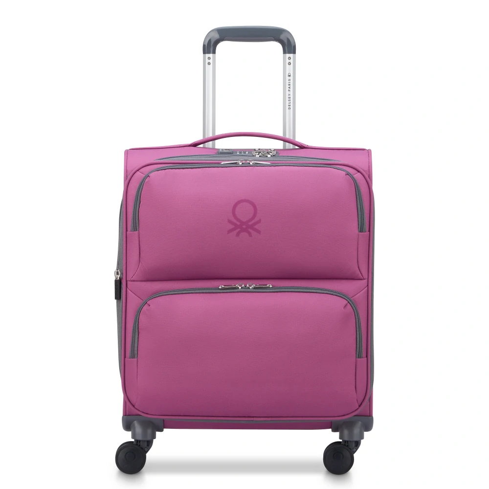 Kabinový kufr Delsey X Benetton UCB Softside SLIM 55 cm EXP 376780309 - vínový