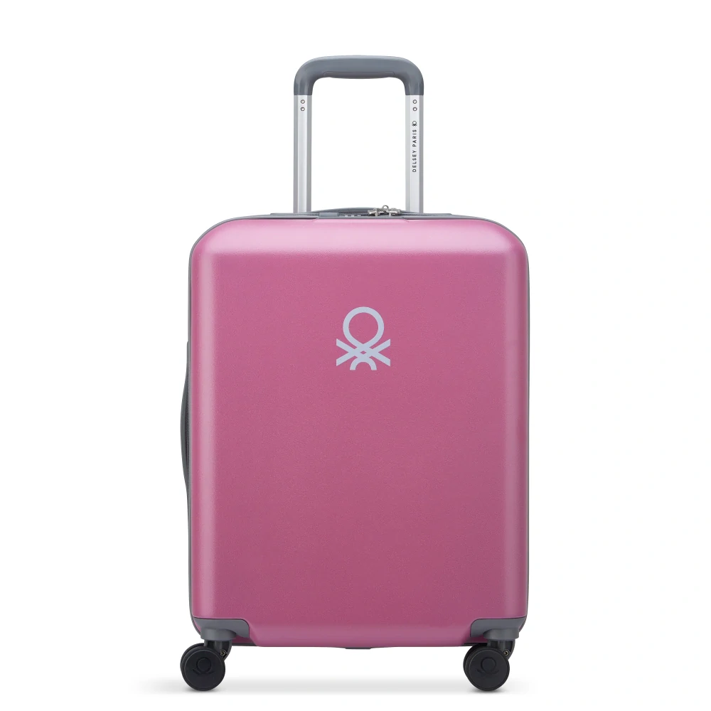 Kabinový kufr Delsey X Benetton UCB Hardside SLIM 55 cm 376880309 - růžový