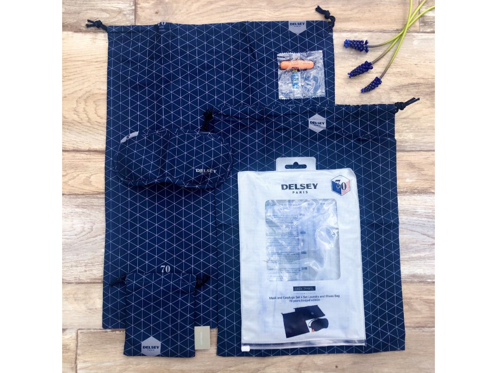 Set cestovních doplňků Delsey 394091002 - tmavě modrá
