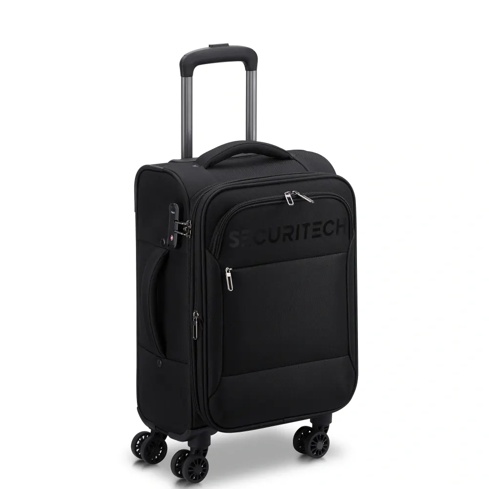 Kabinový kufr Securitech by Delsey Vanguard 55 cm EXP 400380100 - černý