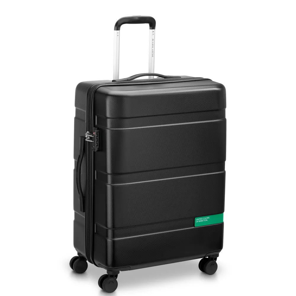 Cestovní kufr Delsey X Benetton NOW Hardside 66 cm 376281000 - černý