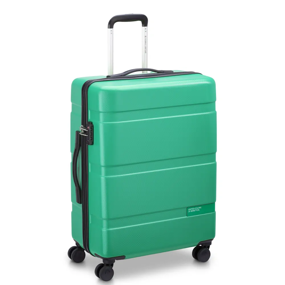 Cestovní kufr Delsey X Benetton NOW Hardside 66 cm 376281003 - zelený