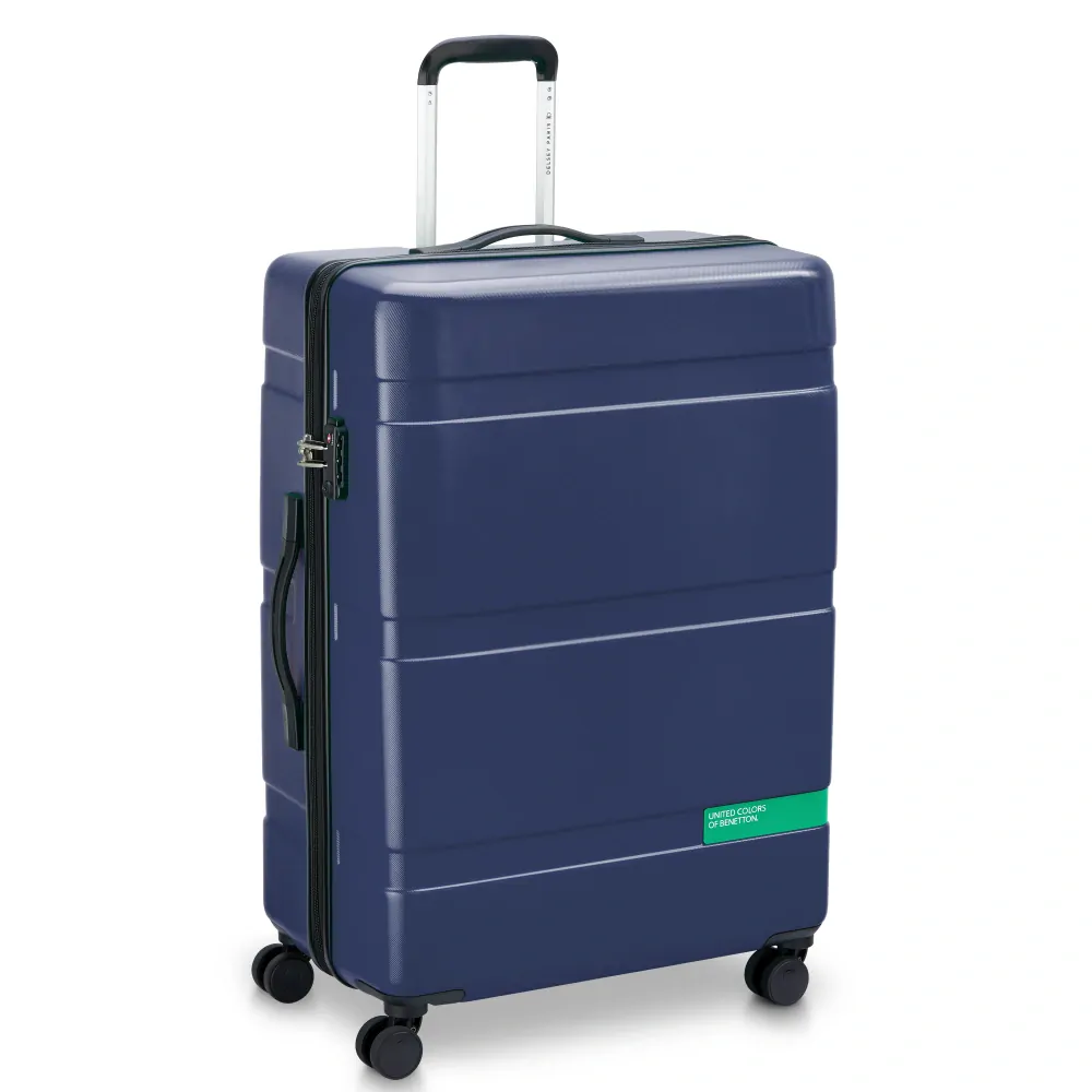 Cestovní kufr Delsey X Benetton NOW Hardside 76 cm 376282102 - modrý