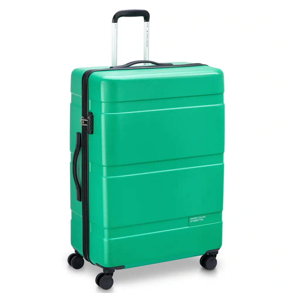 Cestovní kufr Delsey X Benetton NOW Hardside 76 cm 376282103 - zelený