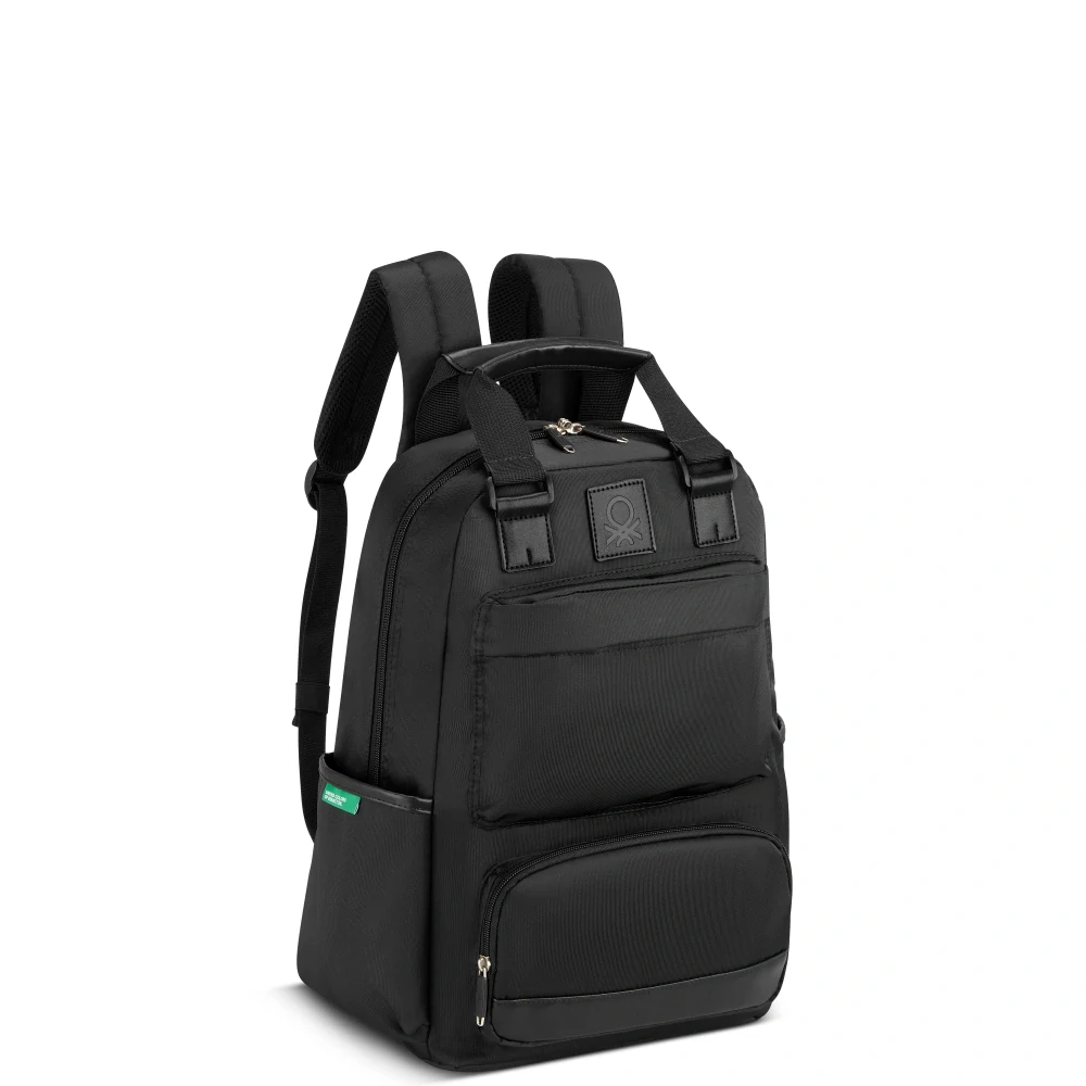 Batoh Delsey X Benetton Color Block 376461000 - černý