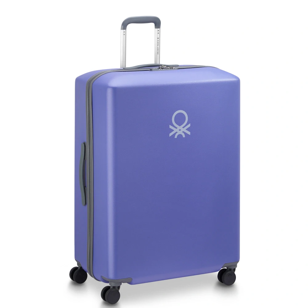 Cestovní kufr Delsey X Benetton UCB Hardside 76 cm 376882108 - fialovomodrý