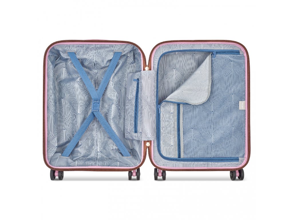 Kabinový kufr Delsey Freestyle SLIM 55 cm 385980309 - růžový