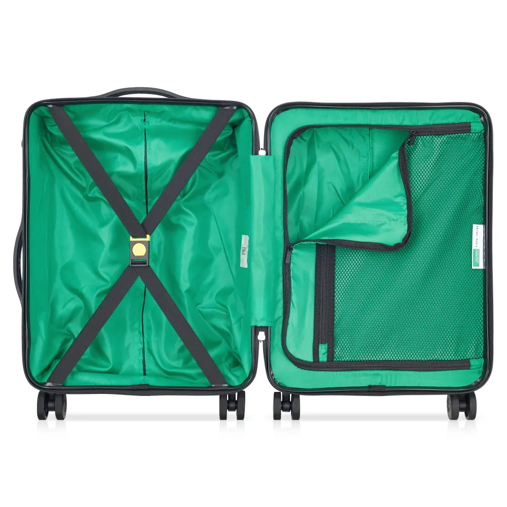 Kabinový kufr Delsey X Benetton NOW Hardside SLIM 55 cm 376280303 - zelený