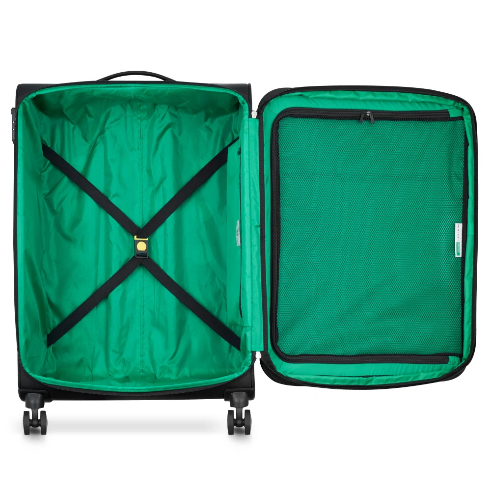 Cestovní kufr Delsey X Benetton Color Block 77 cm 376482100 - černý