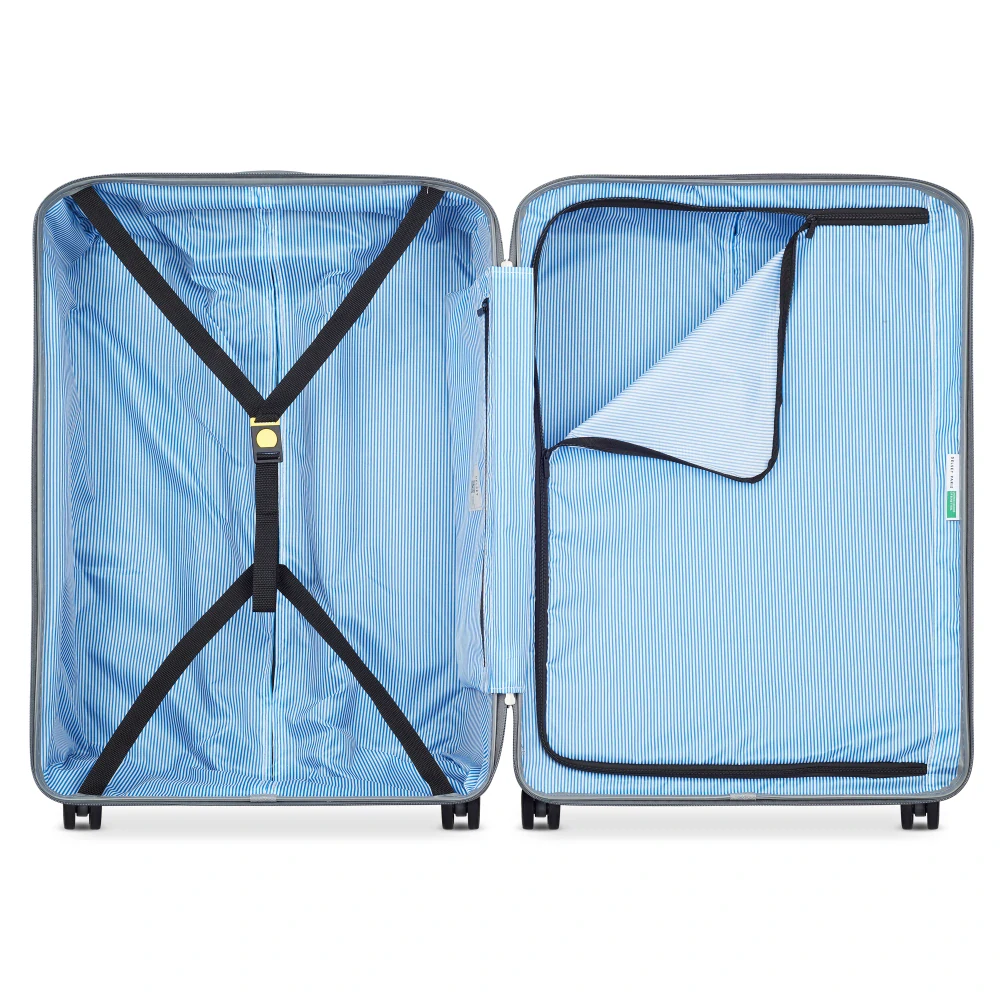 Cestovní kufr Delsey X Benetton UCB Hardside 76 cm 376882108 - fialovomodrý