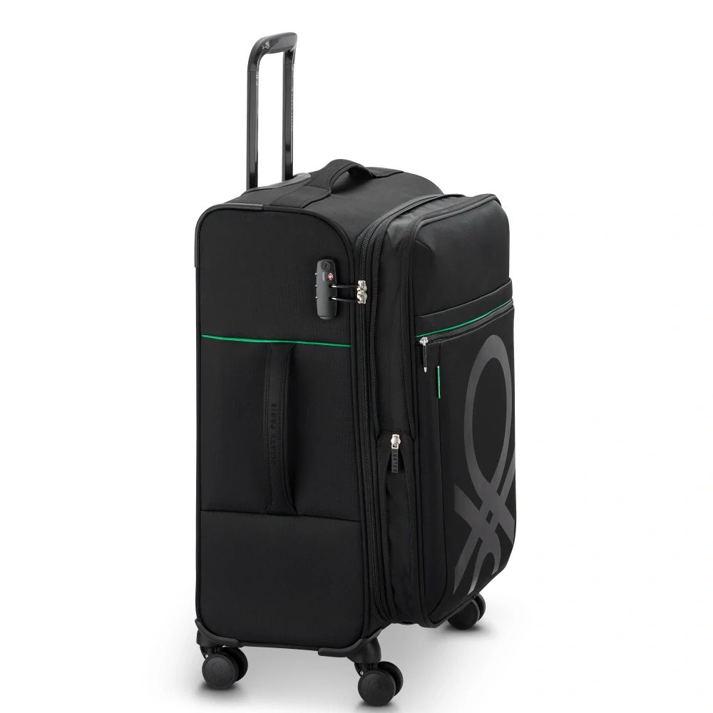 Cestovní kufr Delsey X Benetton Color Block 67 cm 376481000 - černý
