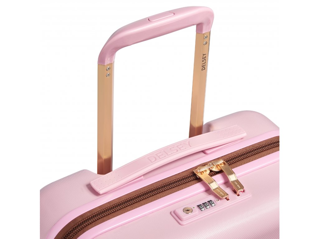 Kabinový kufr Delsey Freestyle SLIM 55 cm 385980309 - růžový