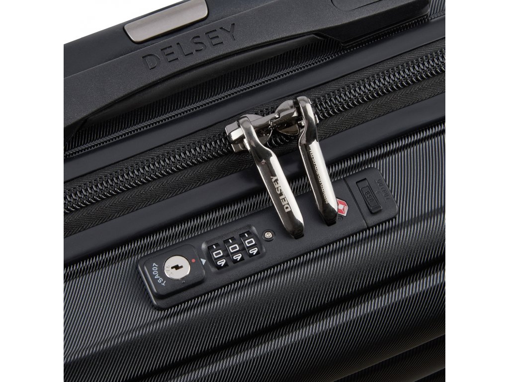 Kabinový kufr Delsey Shadow 5.0 SLIM 55 cm 287880300 - černý