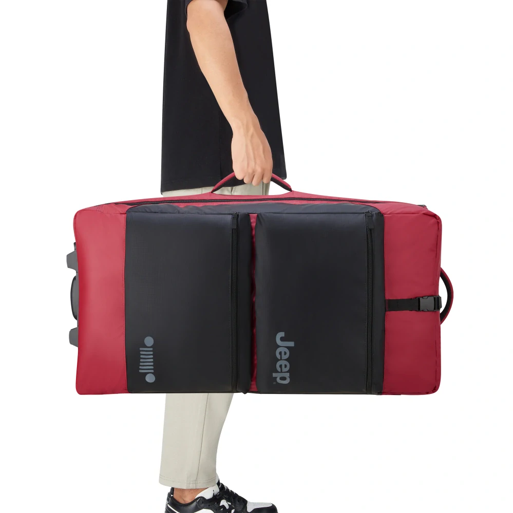 Cestovní taška na kolečkách Delsey X JEEP JS006B 82 cm 274026004 - červená