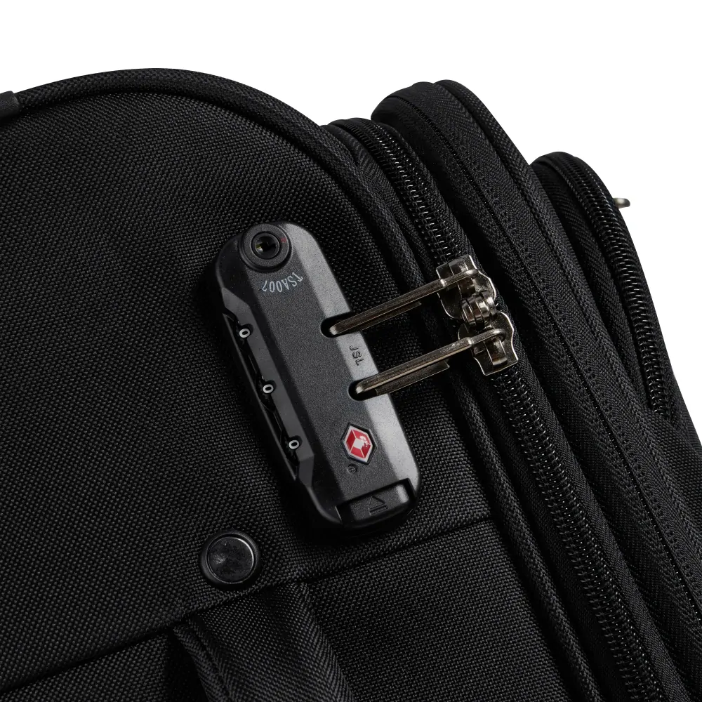 Kabinový kufr Securitech by Delsey Vanguard 55 cm EXP 400380100 - černý