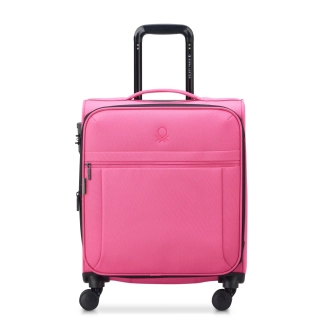 Kabinový kufr Delsey X Benetton BE SLIM 55 cm EXP 376380309 - růžový